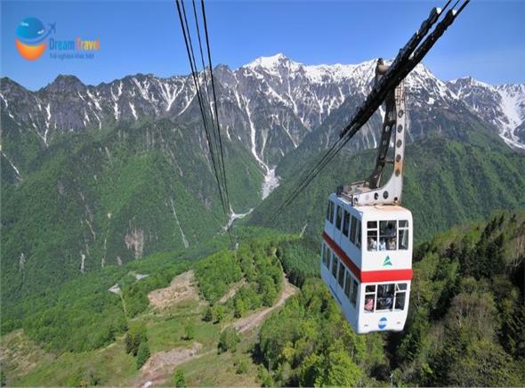 Tour Nhật Bản Hoa Anh Đào 2025: Shinhotaka Ropeway